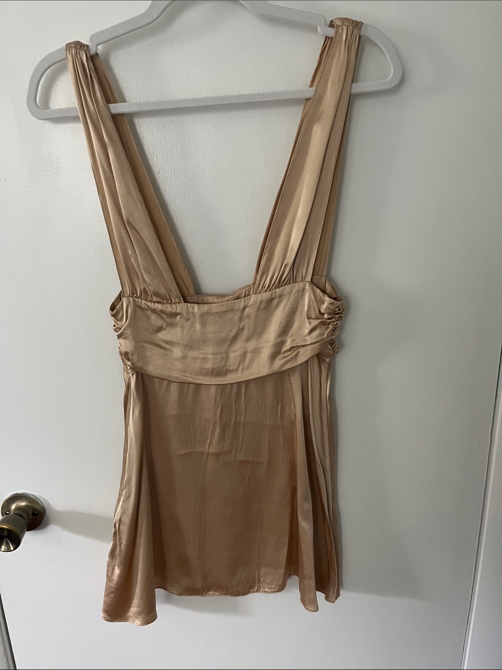 Two Bodies New York 100% Silk Plunge Mini Dress — image 8 of 8